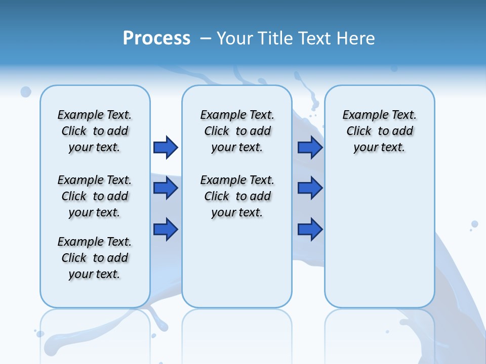 Liquid Motion Blue PowerPoint Template