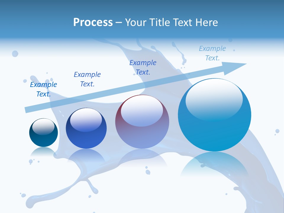 Liquid Motion Blue PowerPoint Template