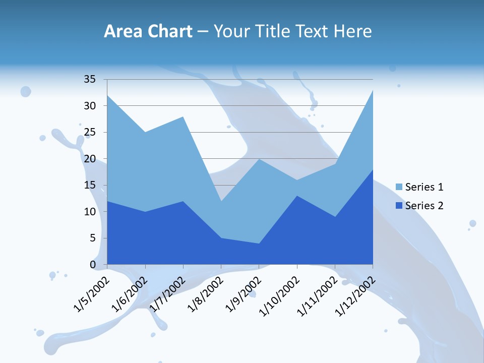 Liquid Motion Blue PowerPoint Template