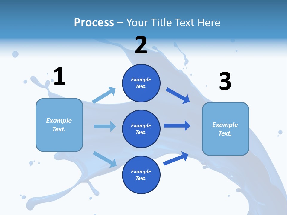 Liquid Motion Blue PowerPoint Template