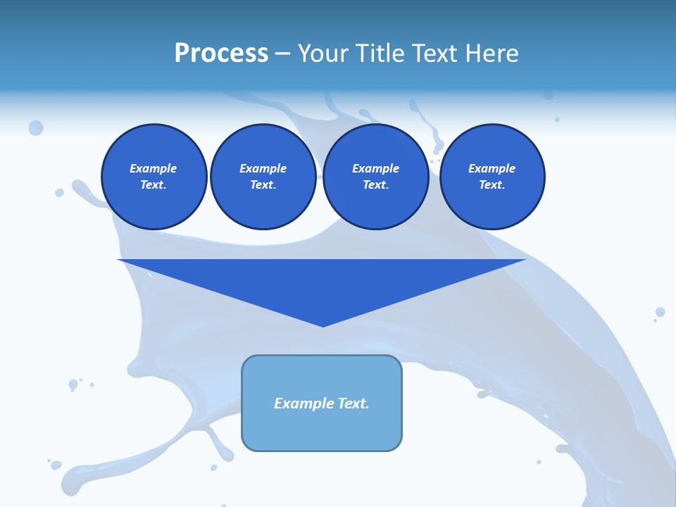Liquid Motion Blue PowerPoint Template