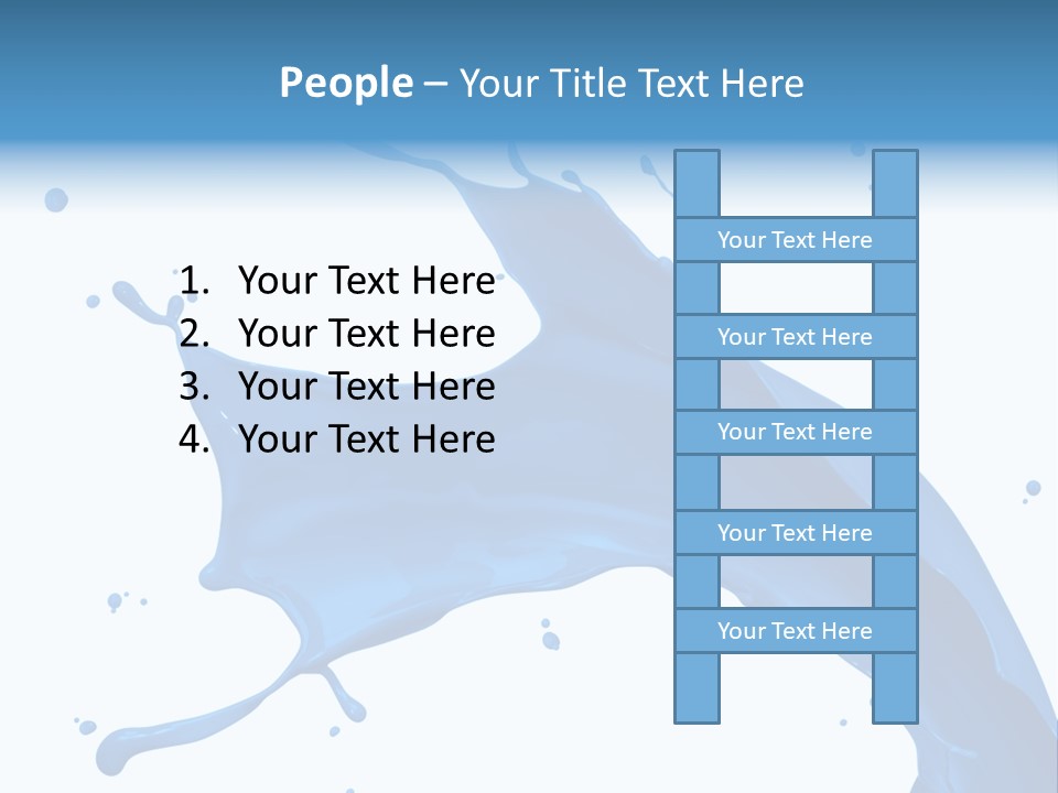 Liquid Motion Blue PowerPoint Template