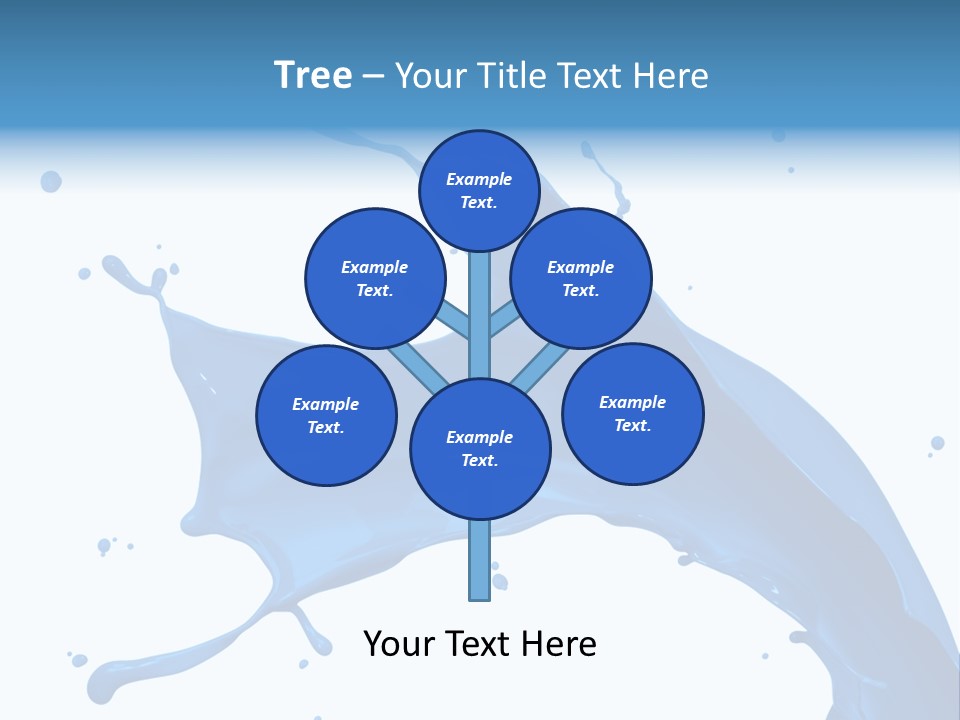 Liquid Motion Blue PowerPoint Template