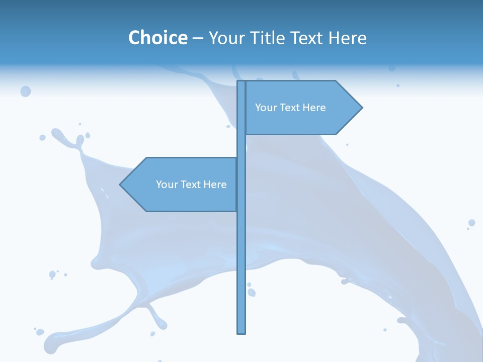 Liquid Motion Blue PowerPoint Template