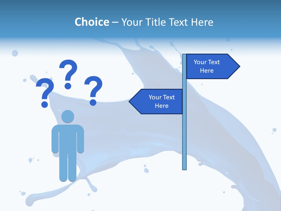 Liquid Motion Blue PowerPoint Template