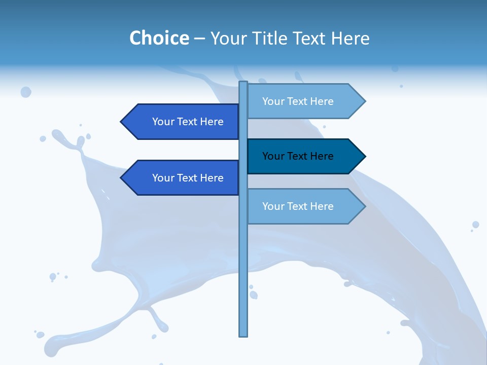 Liquid Motion Blue PowerPoint Template