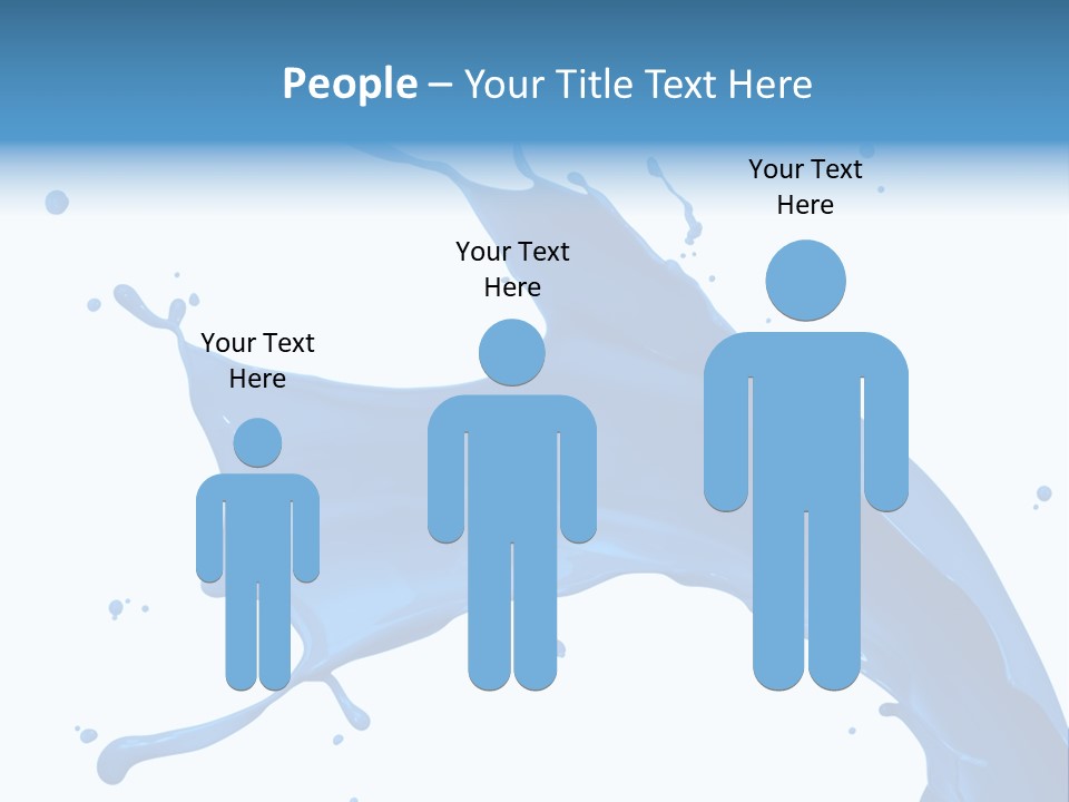 Liquid Motion Blue PowerPoint Template