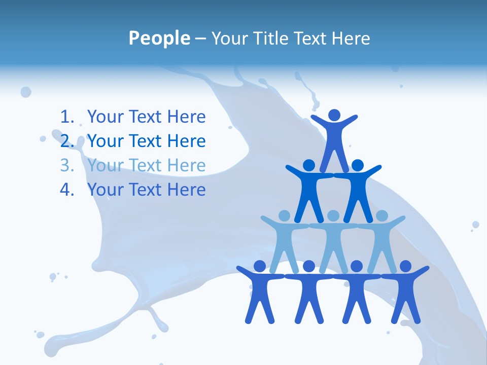 Liquid Motion Blue PowerPoint Template