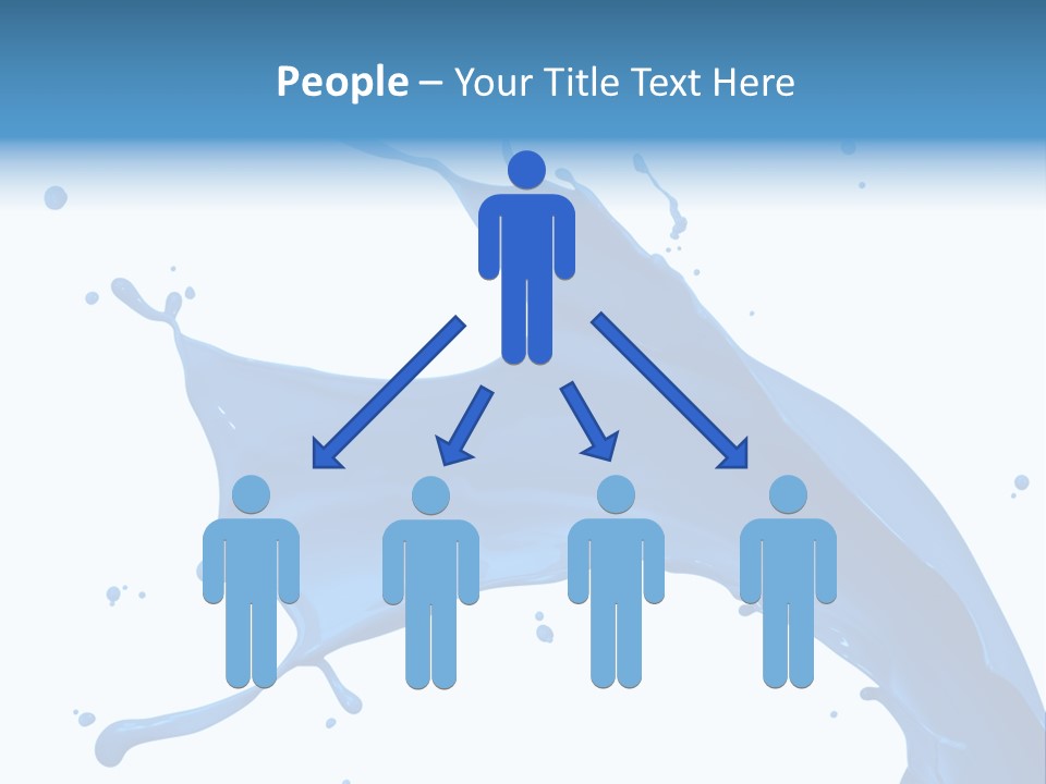 Liquid Motion Blue PowerPoint Template