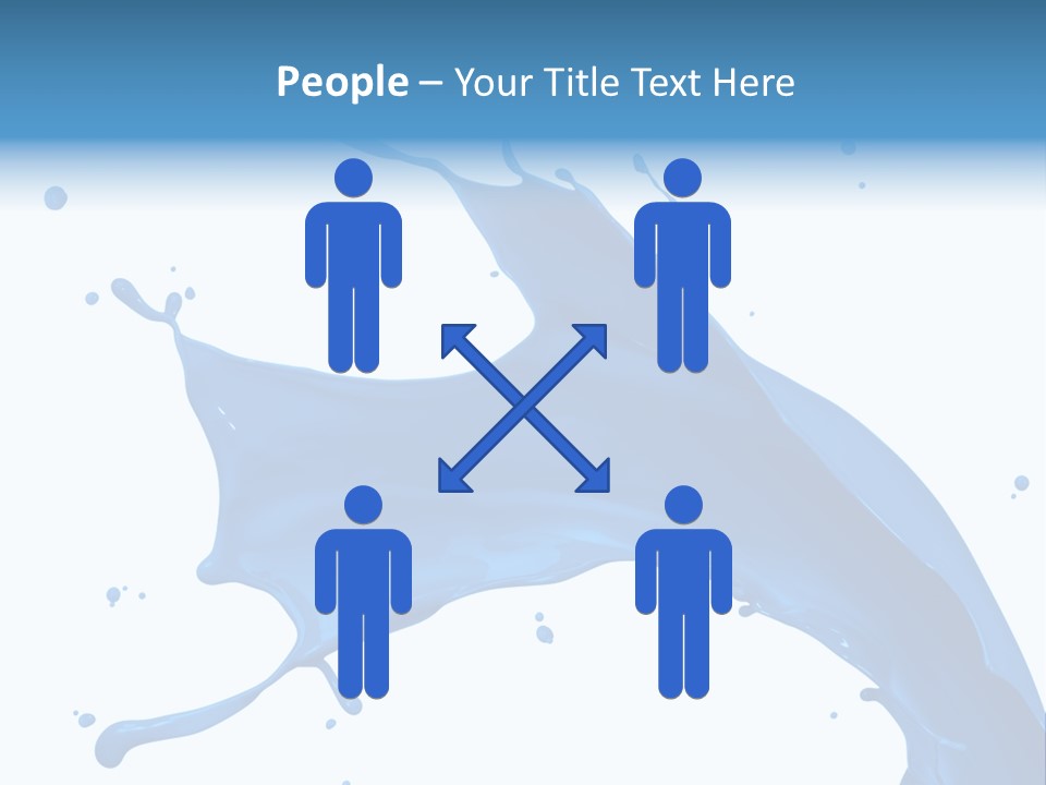 Liquid Motion Blue PowerPoint Template