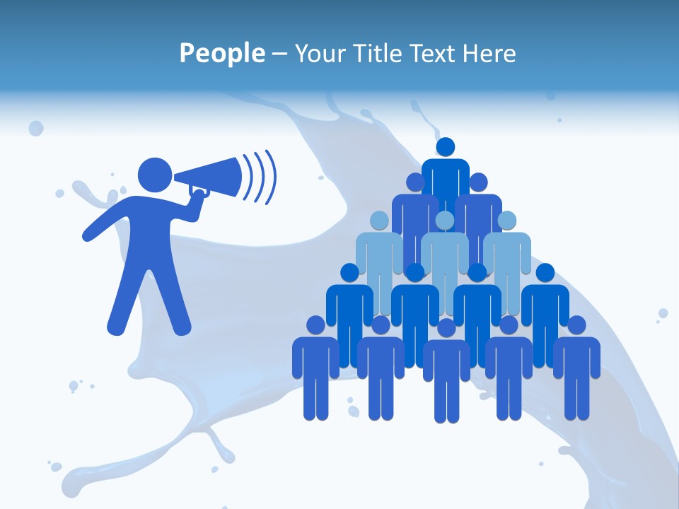 Liquid Motion Blue PowerPoint Template