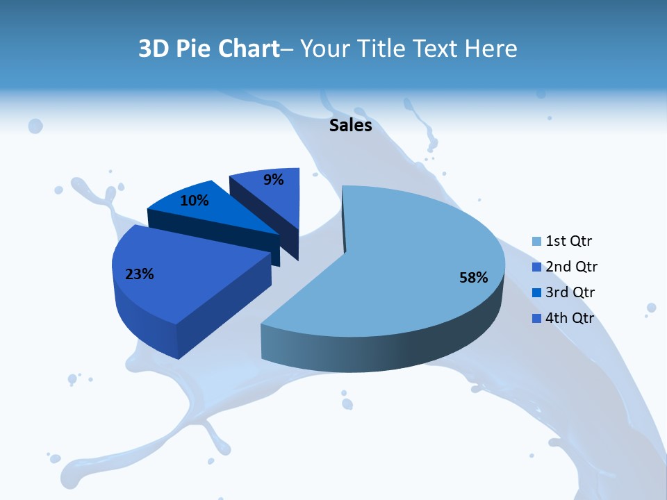 Liquid Motion Blue PowerPoint Template