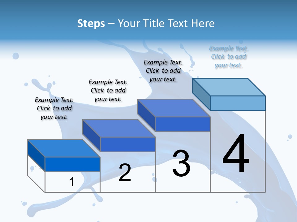 Liquid Motion Blue PowerPoint Template