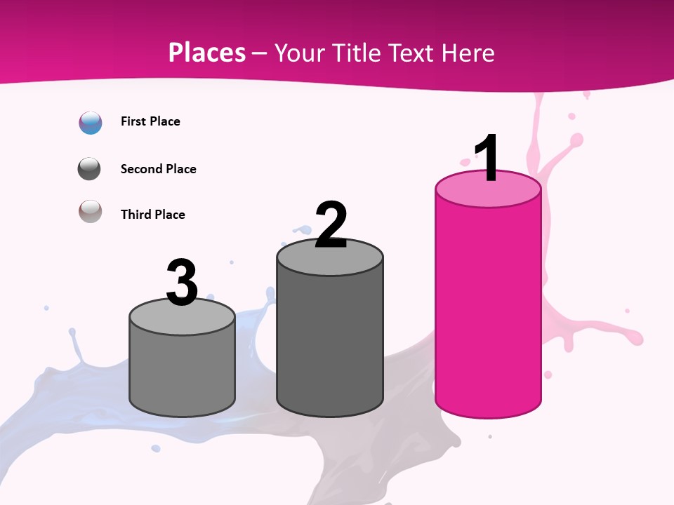 Magenta Motion Colour PowerPoint Template