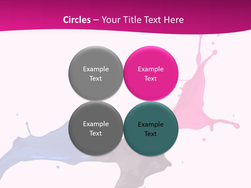 Magenta Motion Colour PowerPoint Template