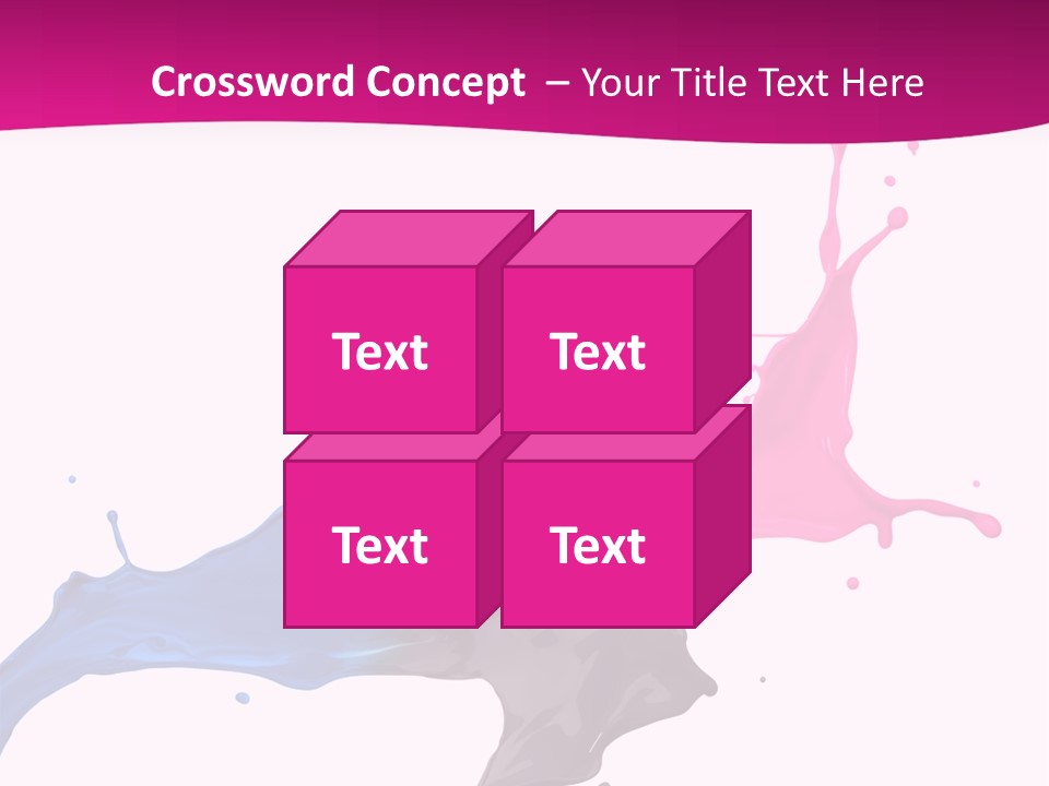 Magenta Motion Colour PowerPoint Template