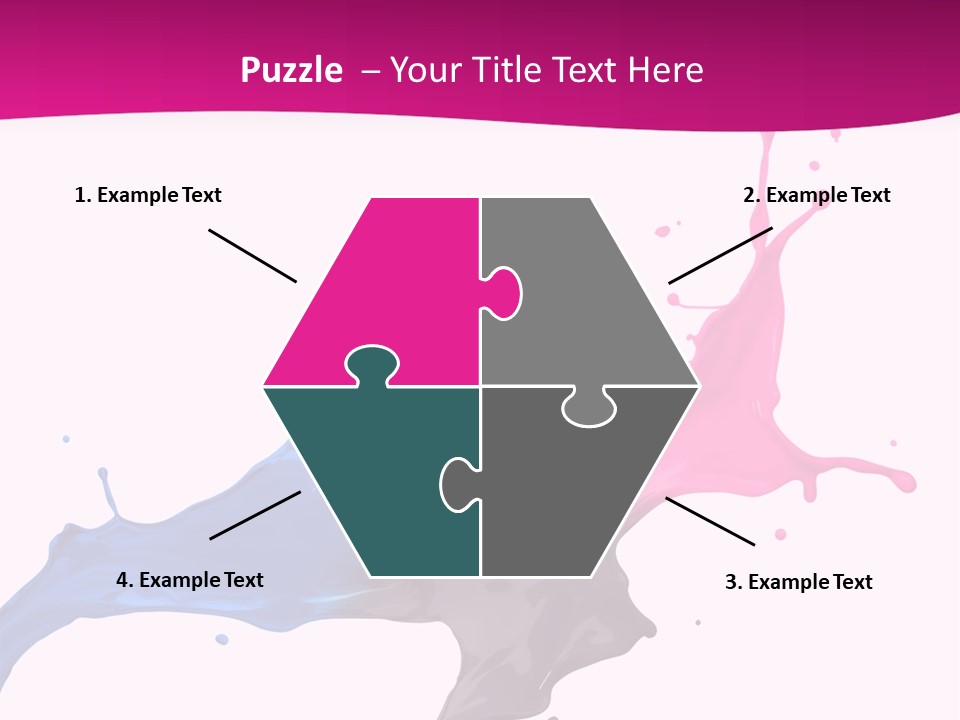 Magenta Motion Colour PowerPoint Template