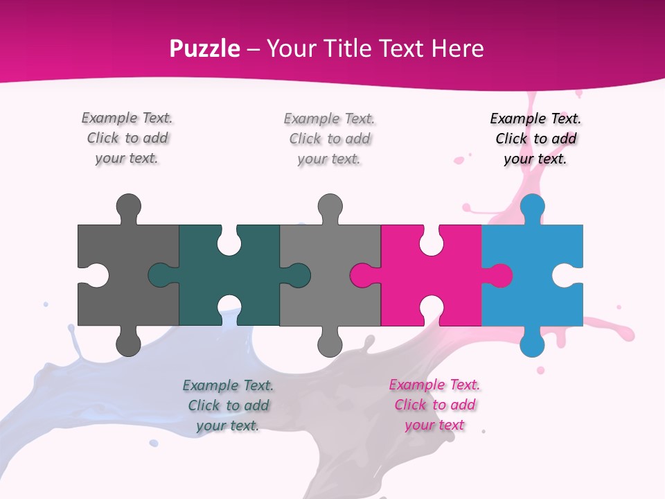 Magenta Motion Colour PowerPoint Template