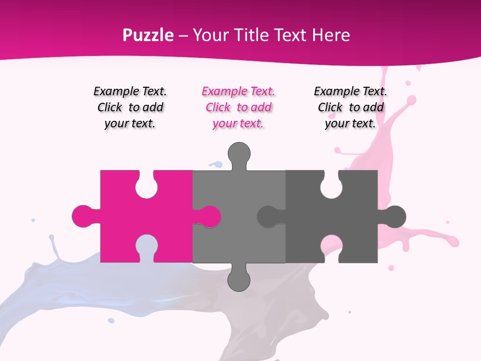 Magenta Motion Colour PowerPoint Template