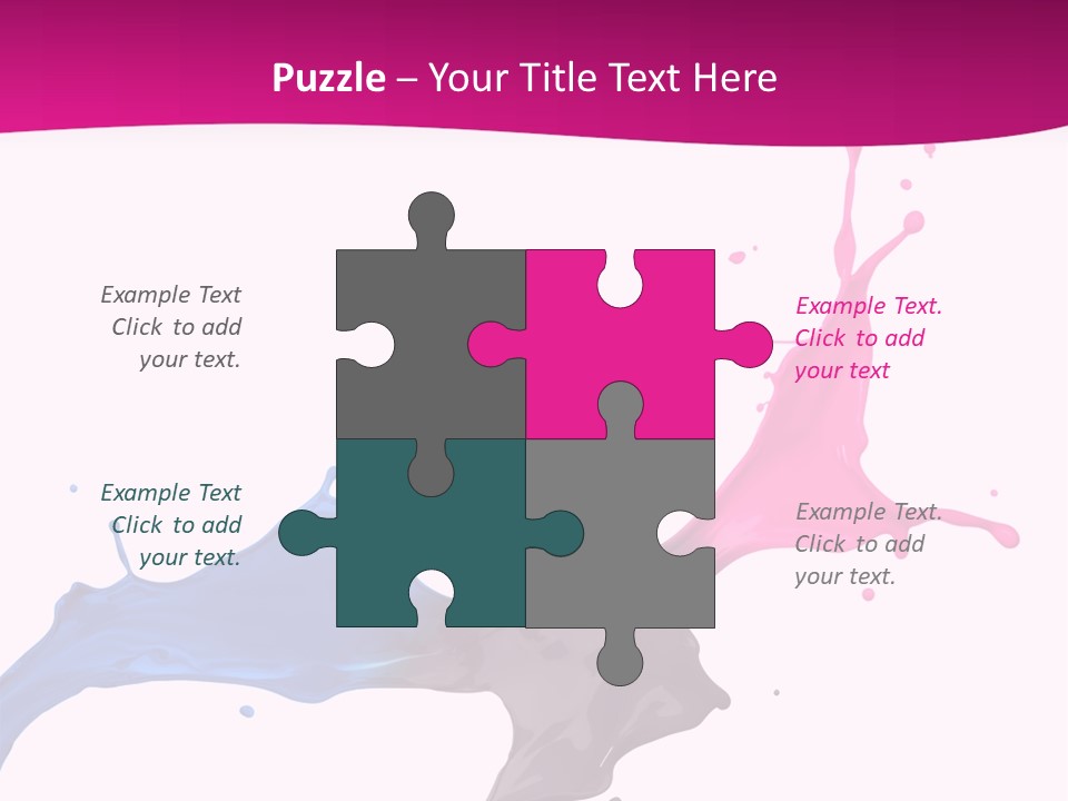 Magenta Motion Colour PowerPoint Template