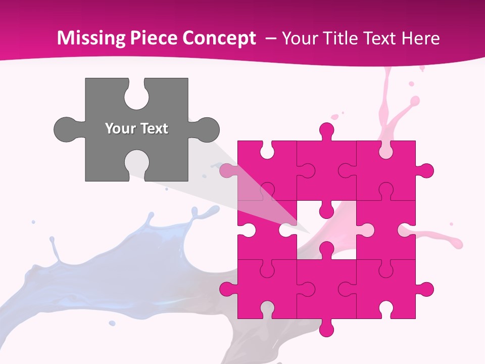 Magenta Motion Colour PowerPoint Template