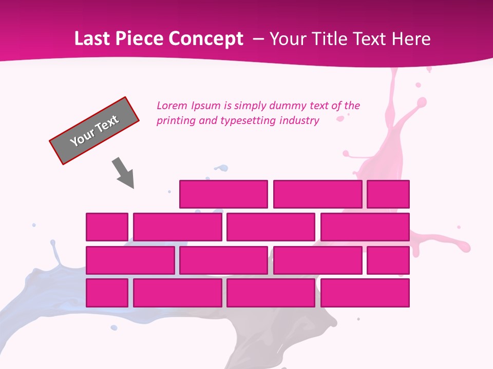 Magenta Motion Colour PowerPoint Template