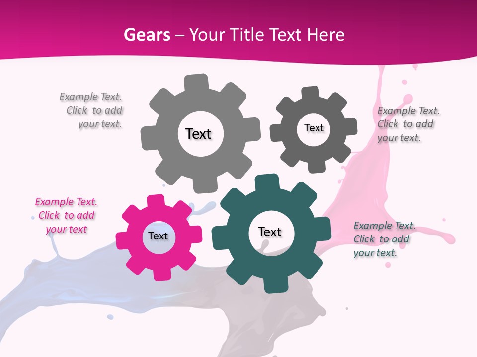 Magenta Motion Colour PowerPoint Template