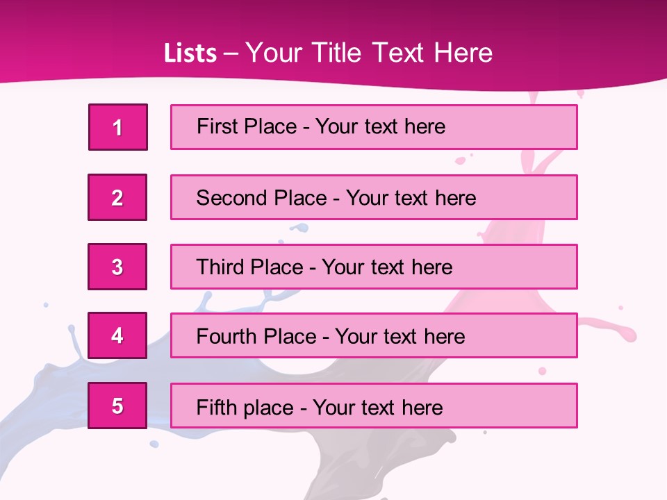 Magenta Motion Colour PowerPoint Template