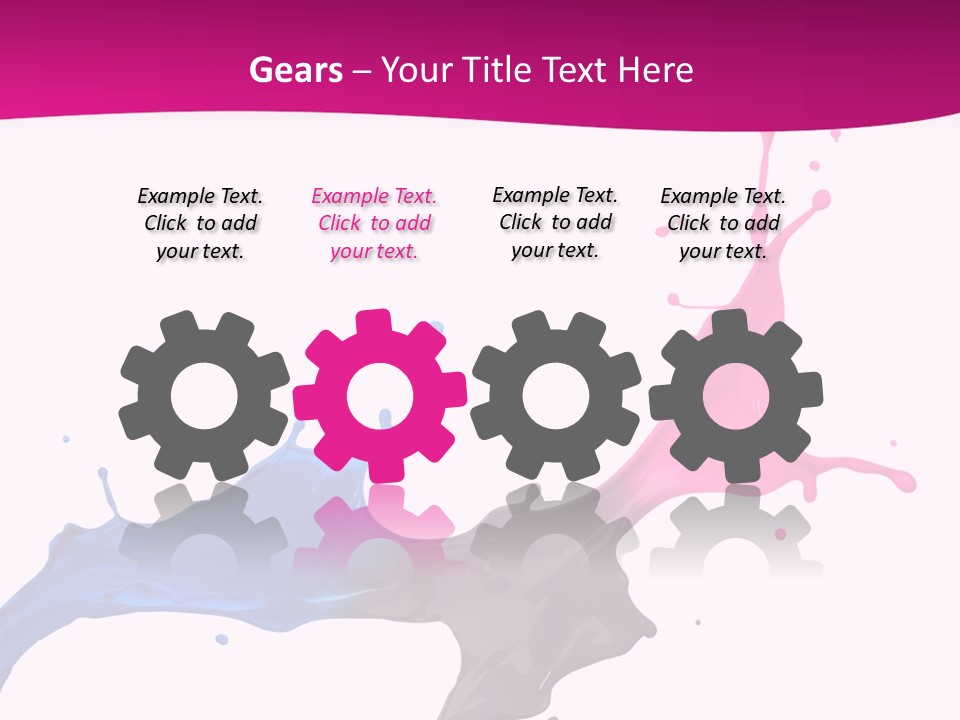 Magenta Motion Colour PowerPoint Template