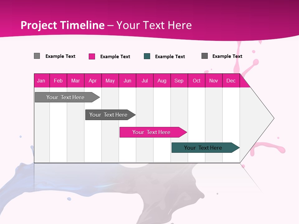 Magenta Motion Colour PowerPoint Template
