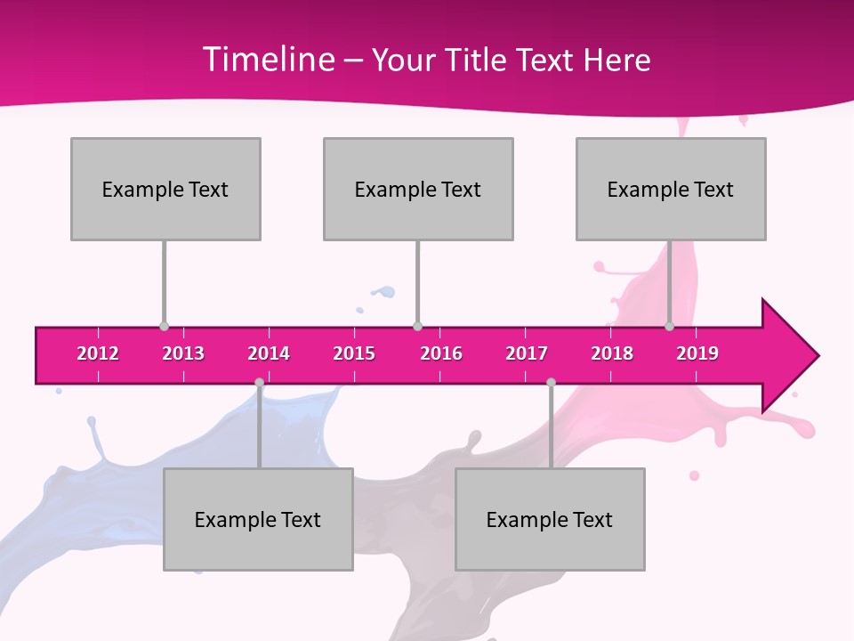 Magenta Motion Colour PowerPoint Template