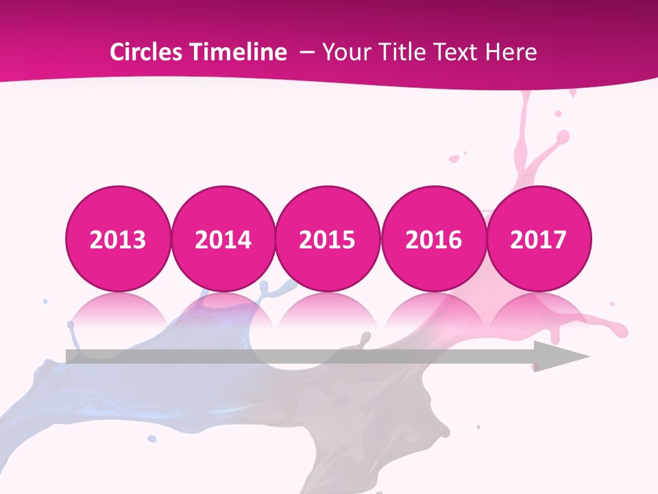 Magenta Motion Colour PowerPoint Template