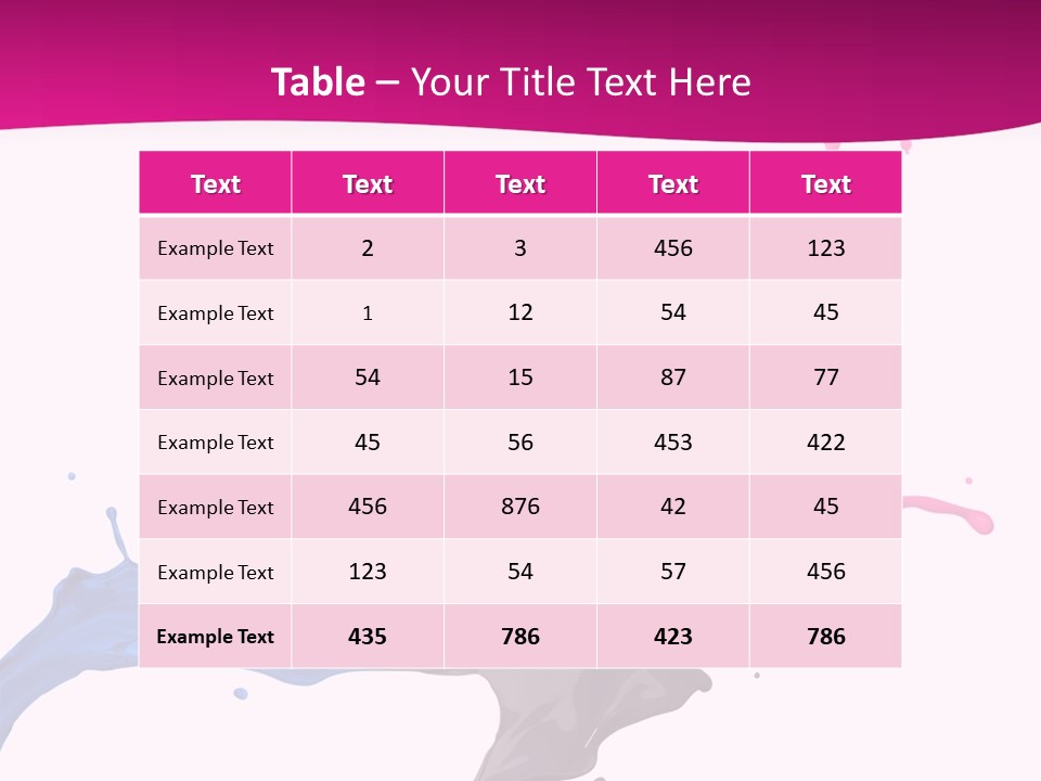 Magenta Motion Colour PowerPoint Template