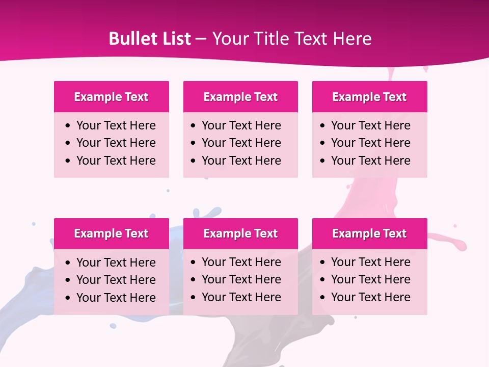 Magenta Motion Colour PowerPoint Template