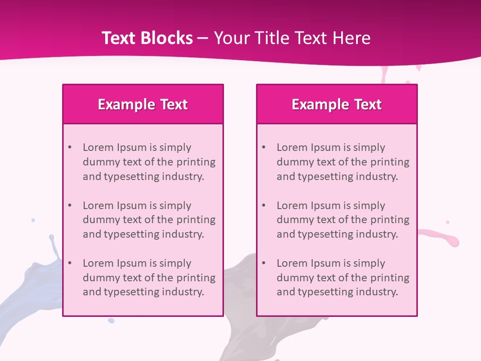 Magenta Motion Colour PowerPoint Template
