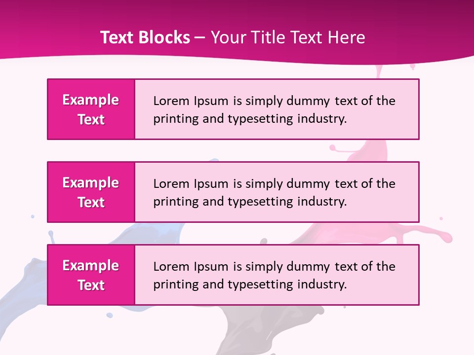 Magenta Motion Colour PowerPoint Template