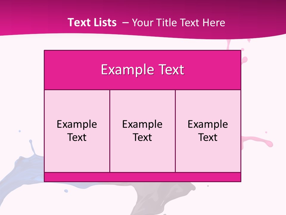 Magenta Motion Colour PowerPoint Template