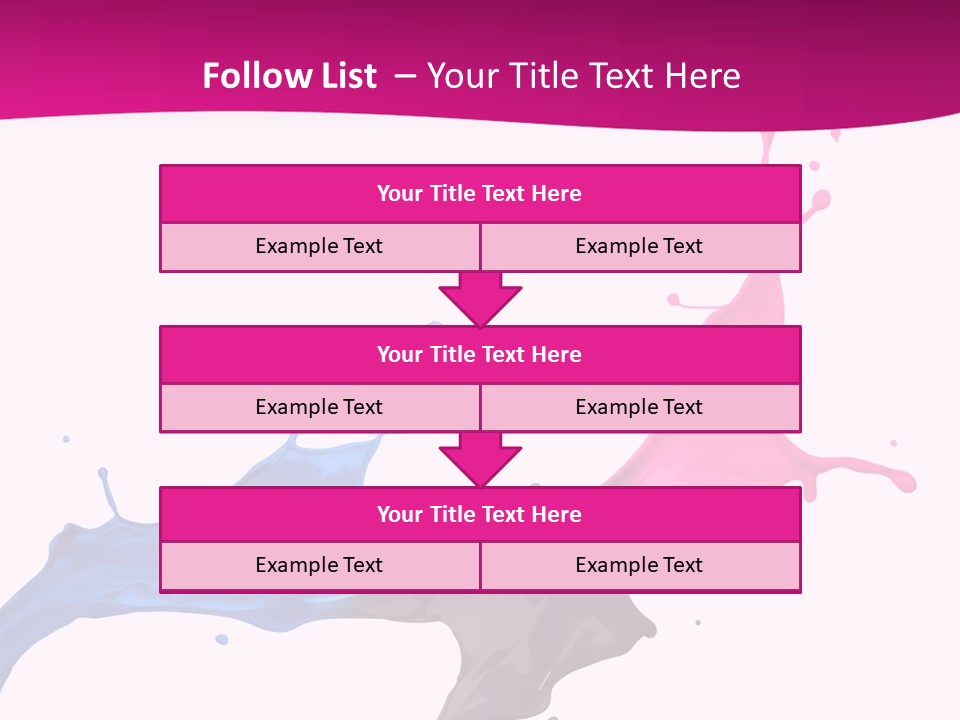 Magenta Motion Colour PowerPoint Template