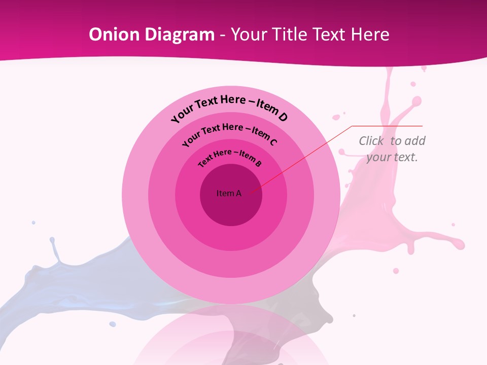 Magenta Motion Colour PowerPoint Template