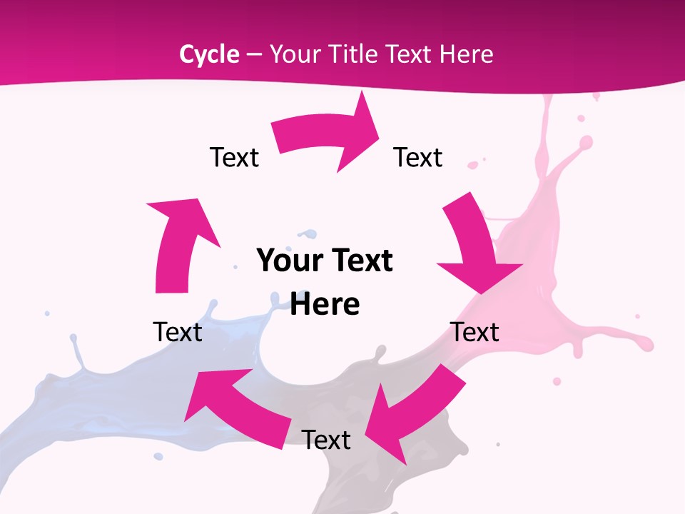 Magenta Motion Colour PowerPoint Template