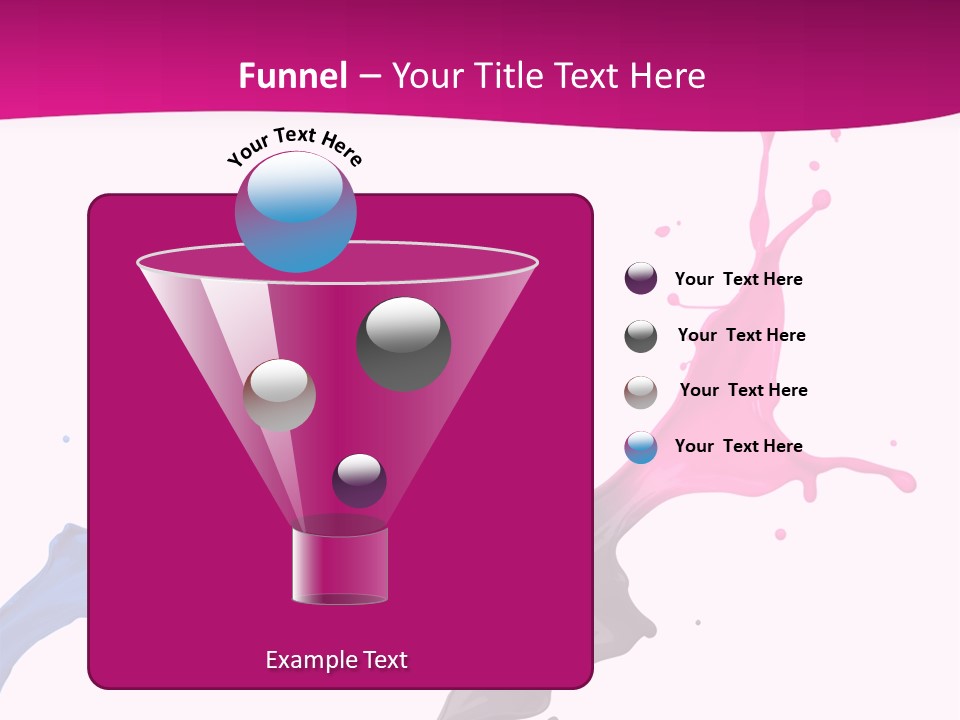 Magenta Motion Colour PowerPoint Template