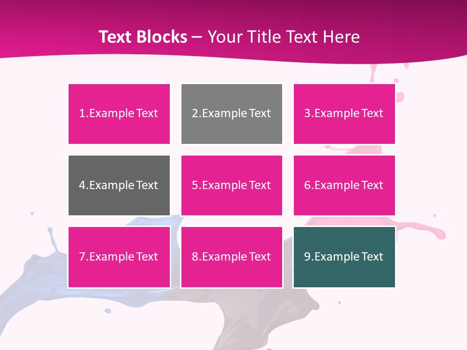 Magenta Motion Colour PowerPoint Template