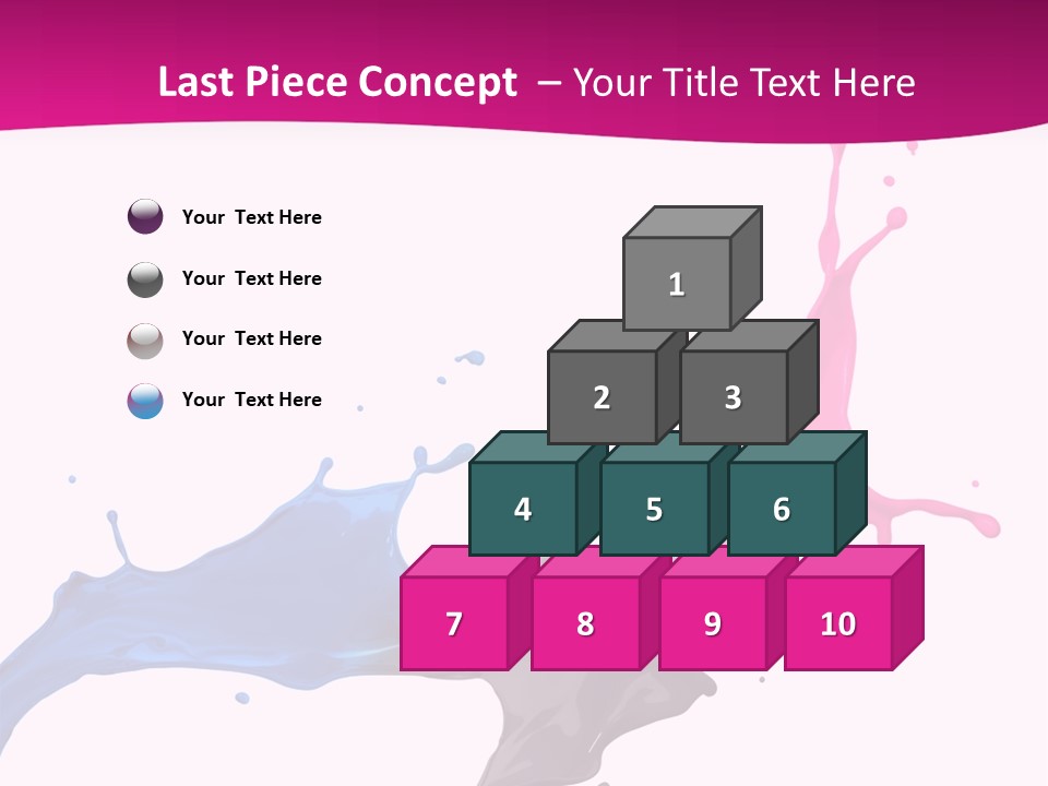 Magenta Motion Colour PowerPoint Template