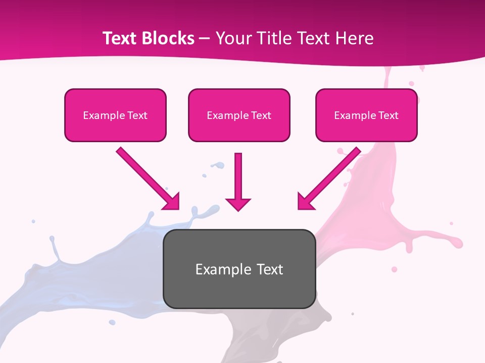 Magenta Motion Colour PowerPoint Template