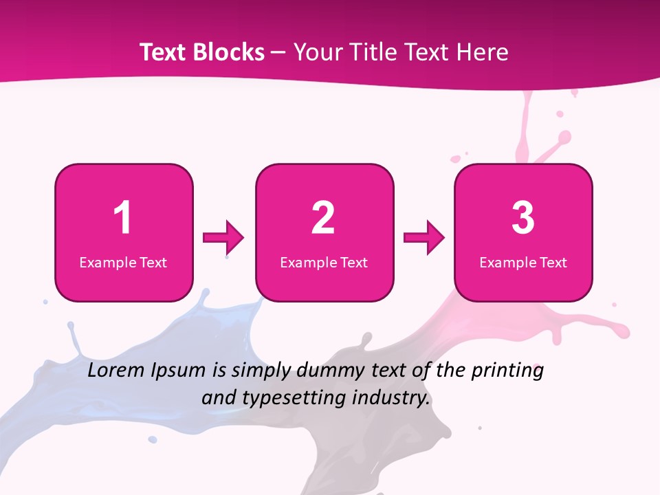 Magenta Motion Colour PowerPoint Template