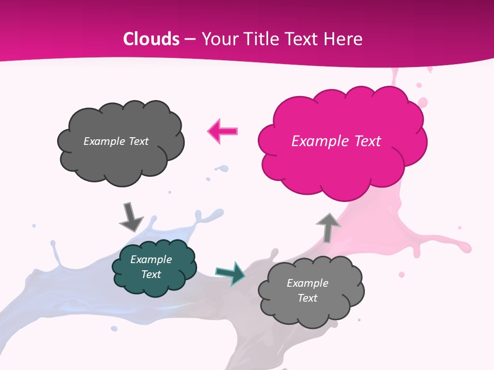 Magenta Motion Colour PowerPoint Template