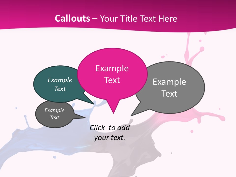 Magenta Motion Colour PowerPoint Template