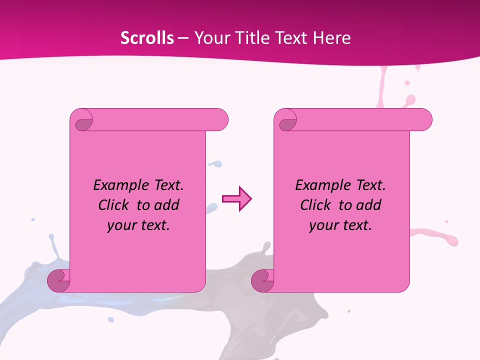 Magenta Motion Colour PowerPoint Template