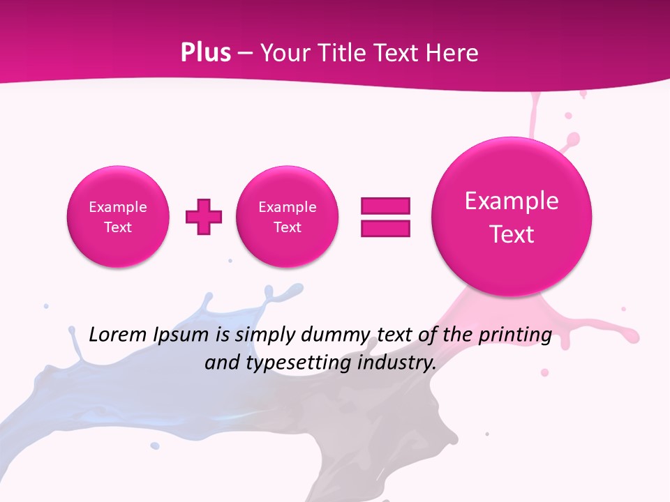 Magenta Motion Colour PowerPoint Template