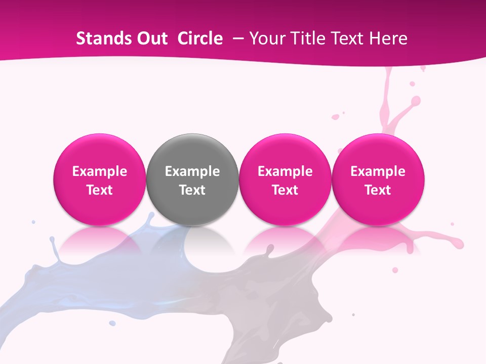 Magenta Motion Colour PowerPoint Template